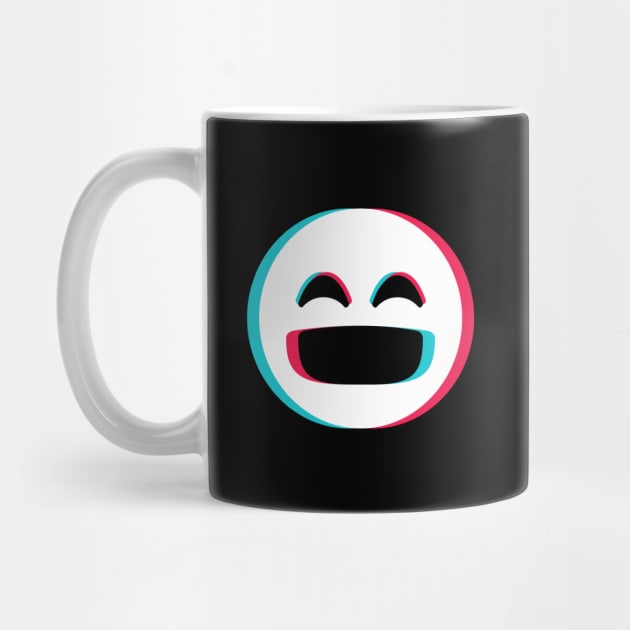 TikTok laughing emoji smiley White by ThingyDilly